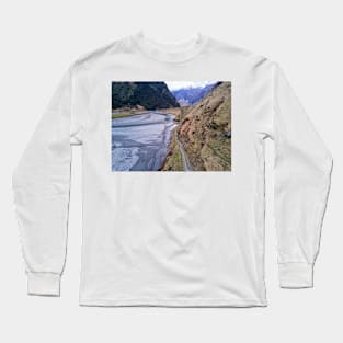 Above the Mt Aspiring trail Long Sleeve T-Shirt